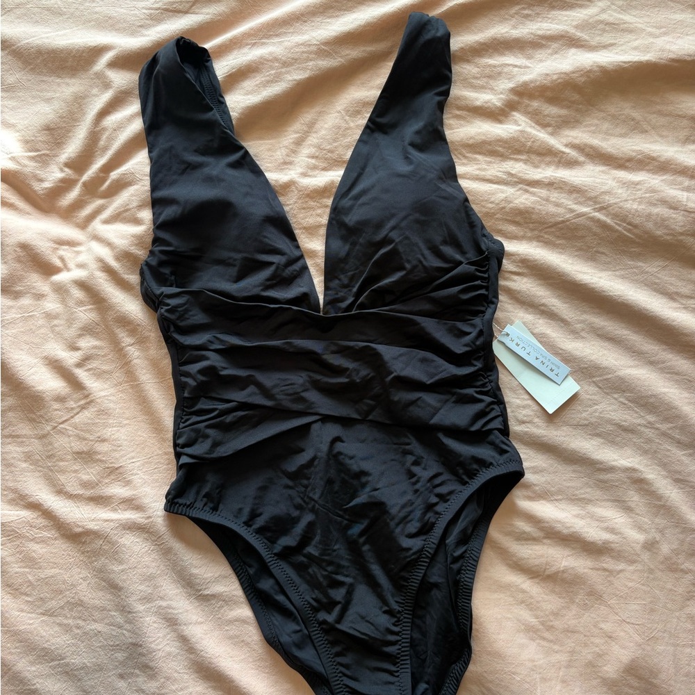Trina Turk Black One Piece Swimsuit NWT